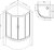 Душевой уголок AM.PM Gem W90G-401A090WT Профиль матовый хром, стекло прозрачное 