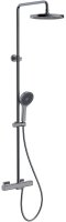 Душевая система Gappo G2495-79 с термостатом Оружейная сталь