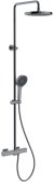 Душевая система Gappo G2495-79 с термостатом Оружейная сталь 