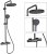 Душевая система Gappo G2495-79 с термостатом Оружейная сталь 
