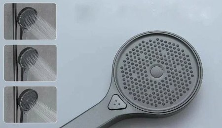 Душевая система Gappo G2495-79 с термостатом Оружейная сталь 