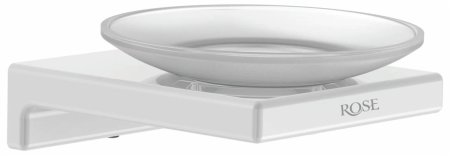 Мыльница Rose RG1803C, белый 