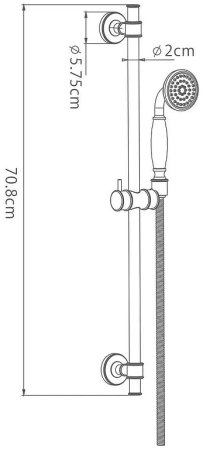 Душевой гарнитур Gappo G8017 Хром 