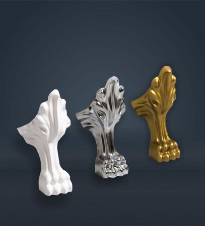 Ножки к ванне каменные Эстет (золото) 