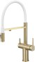 Смеситель для кухни с подключением фильтра для воды Rose R358G, золотой сатин 