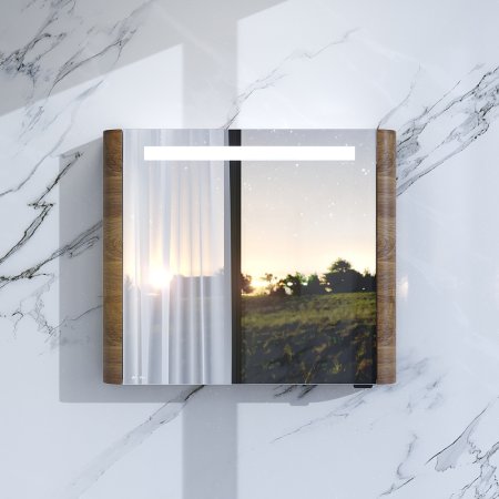 Зеркальный шкаф AM.PM Sensation 80 M30MCR0801NF Орех 