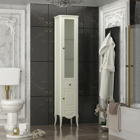 Шкаф пенал Opadiris Брунелла 38 R 00-00004352 Слоновая кость 