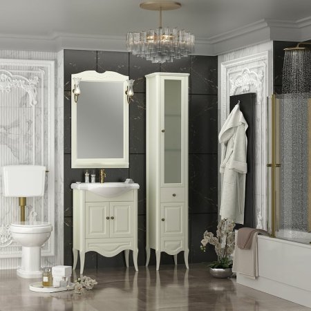 Шкаф пенал Opadiris Брунелла 38 R 00-00004352 Слоновая кость 