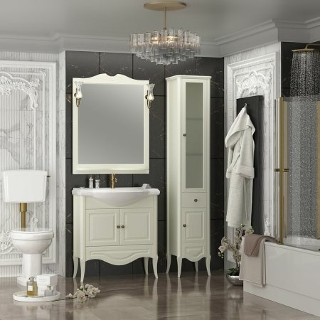 Шкаф пенал Opadiris Брунелла 38 R 00-00004352 Слоновая кость 