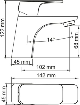 Смеситель WasserKRAFT Salm 2703 для раковины 