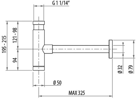 Сифон для раковины Gattoni Accessori 0160/00D0 Золото 