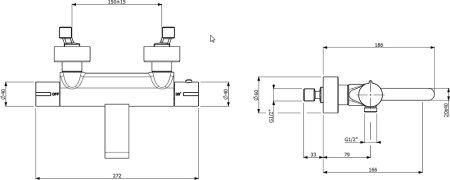 Термостат Villeroy & Boch Dawn TVT10630515161 для ванны с душем 