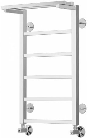 Водяной полотенцесушитель Terminus Контур П6 500x700 4660059582474 с полкой Хром 