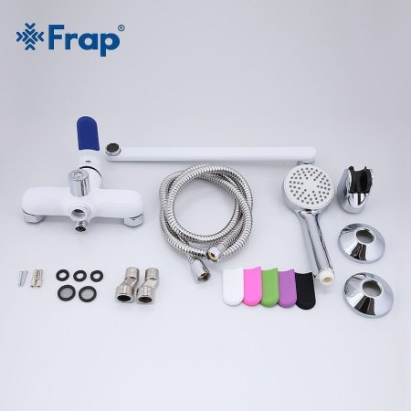 Смеситель для ванны Frap H34 F2234 универсальный Белый Хром 