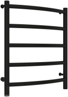 Полотенцесушитель электрический Сунержа Галант 4.0 60х50 L выгнутая черный матовый