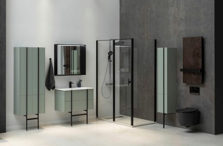 Шкаф пенал Allen Brau Reality 30 L 1.32002.CGM подвесной Олива матовая 