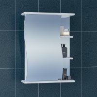 Зеркало-шкаф Санта Волна 55 левый