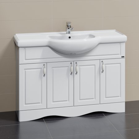 Тумба напольная Санта Верона 120 с умывальником Классик 120 