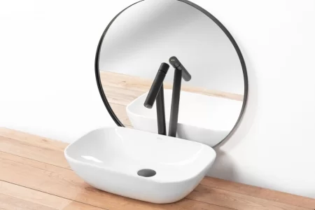 Смеситель для раковины без донного клапана Rea Zen REA-B8035 