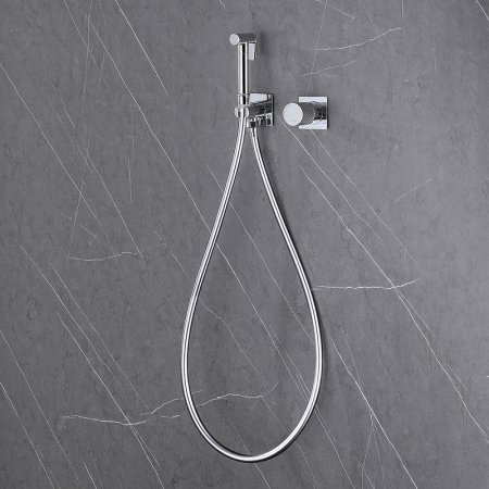 Гигиенический душ со смесителем Abber Rund AF8725 Хром 