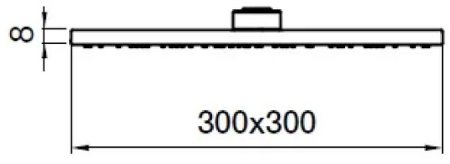 Верхний душ Webert AC1013560BRASS Черный 
