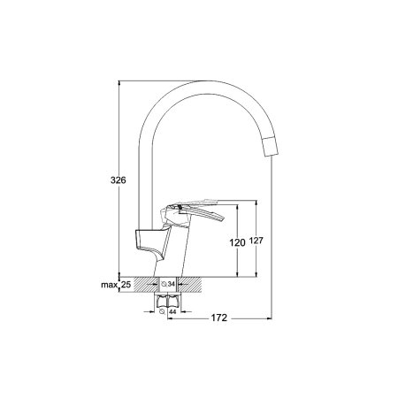 Смеситель G-lauf LWF4-A113 для кухни 