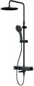Душевая система AM.PM Inspire V2.0 F0750A522 с термостатом Черная матовая 
