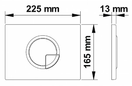 Инсталляция Berges Novum 040223 для унитаза с клавишей смыва Хром 