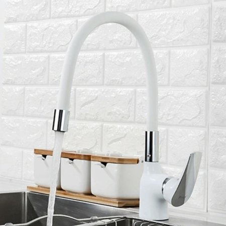 Смеситель для кухни Frap F4453-03 Белый 