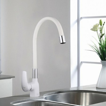Смеситель для кухни Frap F4453-03 Белый 