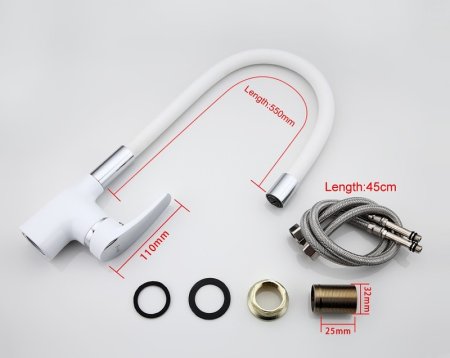 Смеситель для кухни Frap F4453-03 Белый 