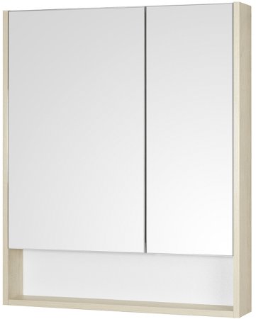 Зеркальный шкаф Aquaton Сканди 70 1A252202SDB20 Белый Дуб верона 