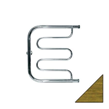 Полотенцесушитель водяной Ника Econ ПМ-1 50/50 с полкой бронза 