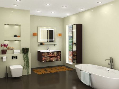 Зеркало Aquaton Римини 100 1A136902RN010 с подсветкой с сенсорным выключателем с подогревом 