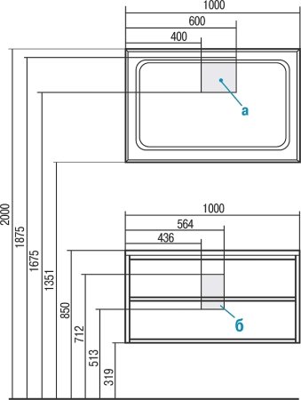 Зеркало Aquaton Римини 100 1A136902RN010 с подсветкой с сенсорным выключателем с подогревом 