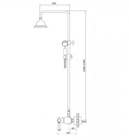 Душевая система GANZER SEVERIN GZ77060E Золото 