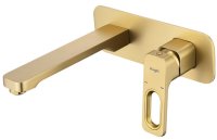 Смеситель для раковины встраиваемый Raglo R51.11.03, золотой сатин