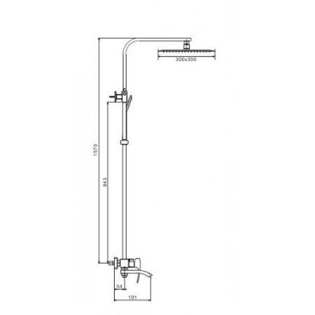 Душевая система Gappo Jacob G2407-4 бронза 