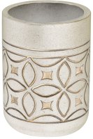 Стакан для ванной комнаты FIXSEN RICH FX-251-3, бежевый/золотой