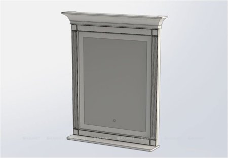 Зеркало Aquanet Селена 90 белый/серебро 