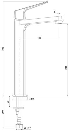 Смеситель для раковины Paini Bari RTCR205LL Хром 