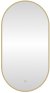 Зеркало с подсветкой LED Fixsen FX-3090G овальное 50х90 см, золотой сатин 