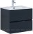 Тумба с раковиной Aquanet Алвита New 60 2 ящика, антрацит 
