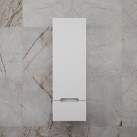 Колонна подвесная Style Line "Матис" 36 см, 1 ящик, Белый матовый, PLUS, ЭМАЛЬ