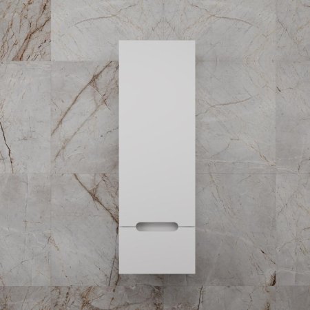 Колонна подвесная Style Line "Матис" 36 см, 1 ящик, Белый матовый, PLUS, ЭМАЛЬ 