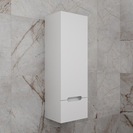 Колонна подвесная Style Line "Матис" 36 см, 1 ящик, Белый матовый, PLUS, ЭМАЛЬ 