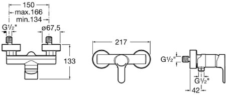 Смеситель для душа Roca L20 5A2109C0M Хром 