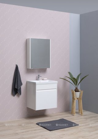 Зеркало-шкаф Aquanet Палермо 60 белый 