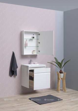 Зеркало-шкаф Aquanet Палермо 60 белый 