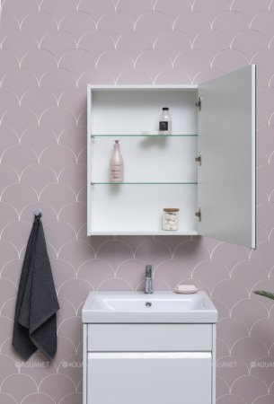 Зеркало-шкаф Aquanet Палермо 60 белый 